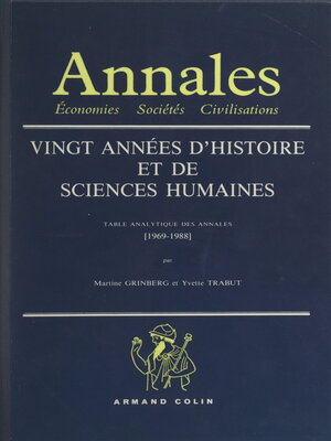 cover image of Vingt années d'histoire et de sciences humaines